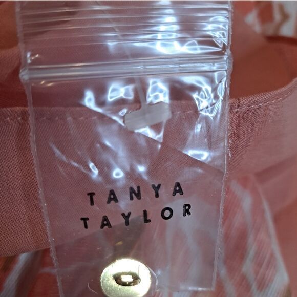 TANYA TAYLOR Guava Linen Blend York Mini Dress MSRP $545 NWT 8 - Picture 8 of 9